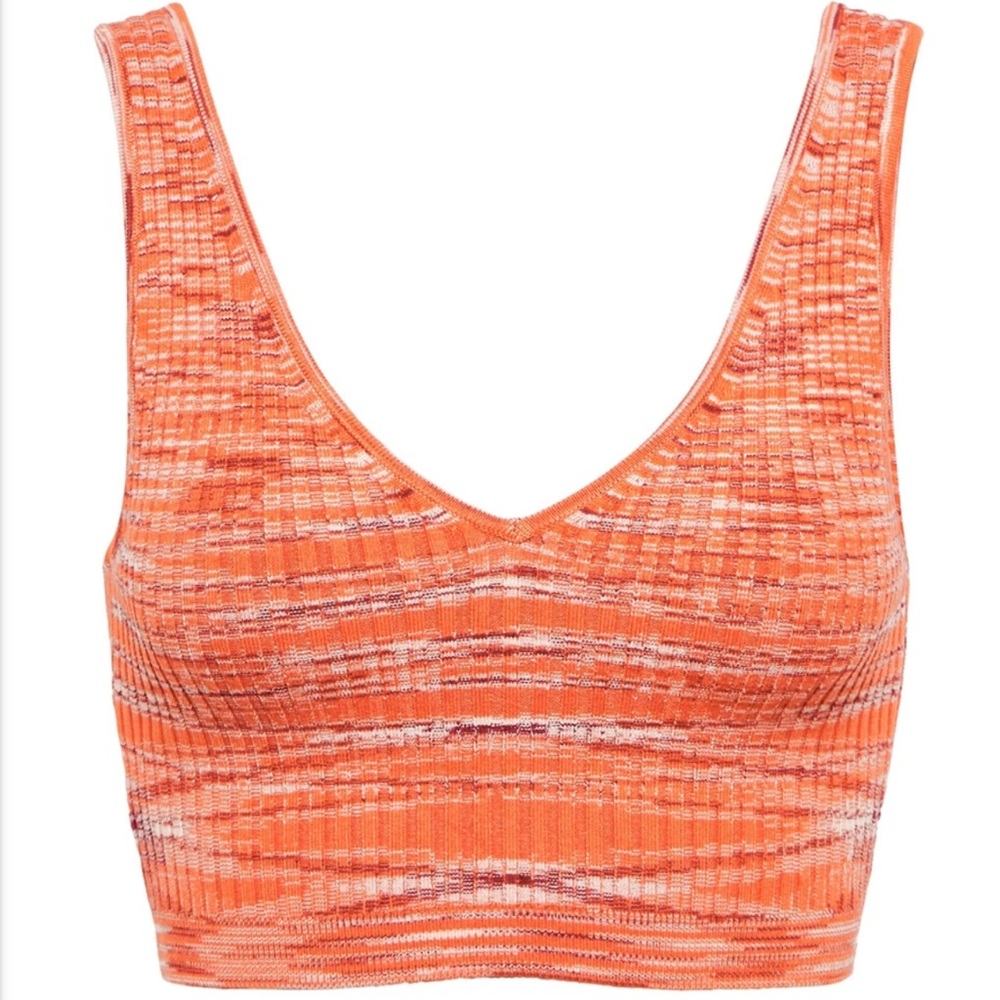 STAUD Orange Knit Women's Bralette - size Small